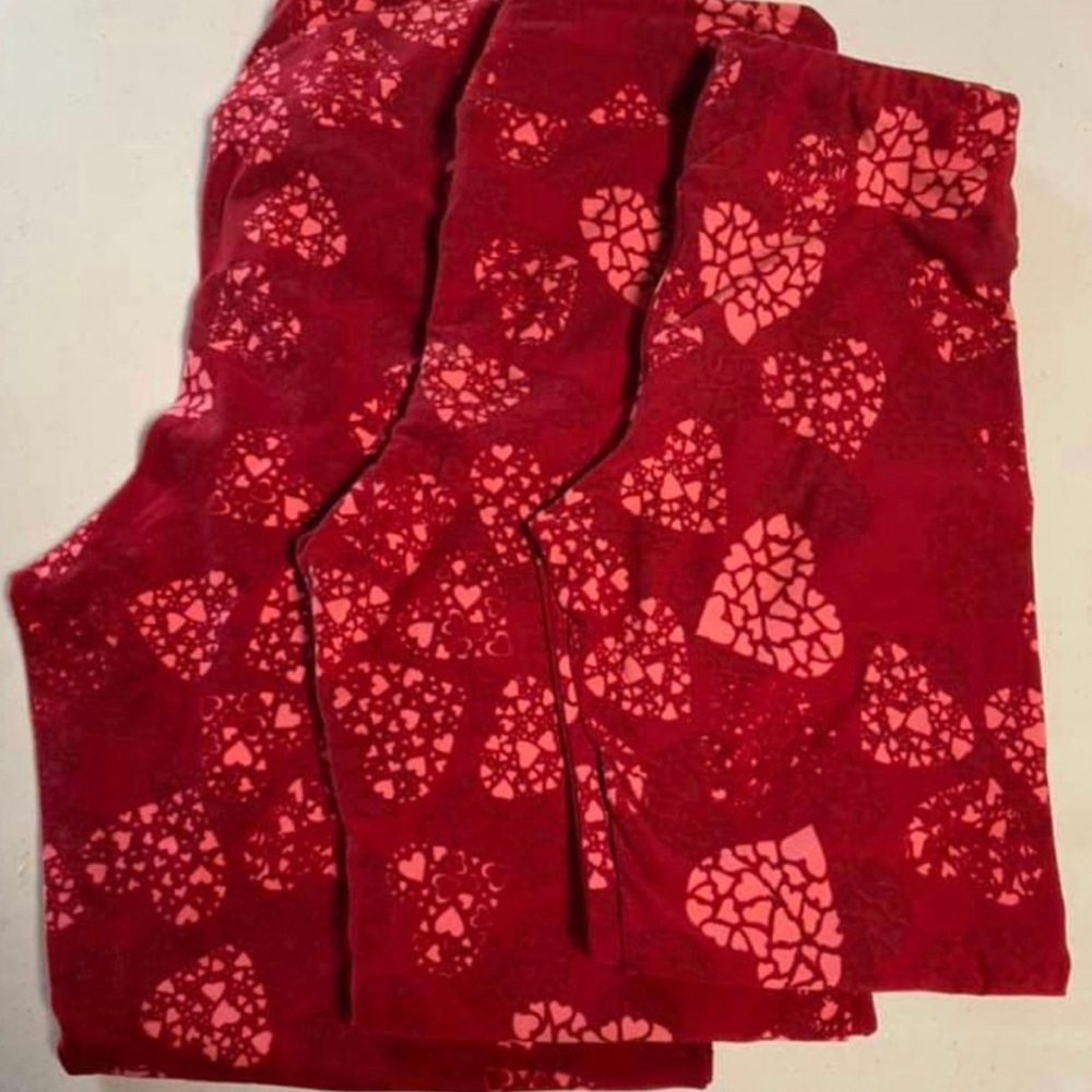 Set of 3 Vintage Valentine’s Lularoe leggings